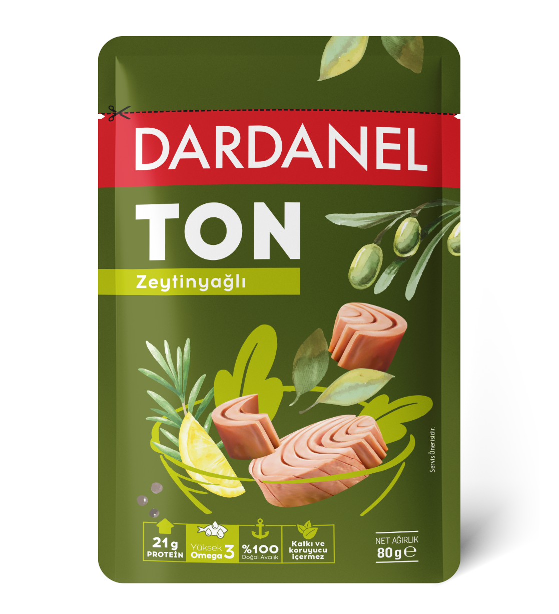 Tonijn in olijfolie - Zakverpakking