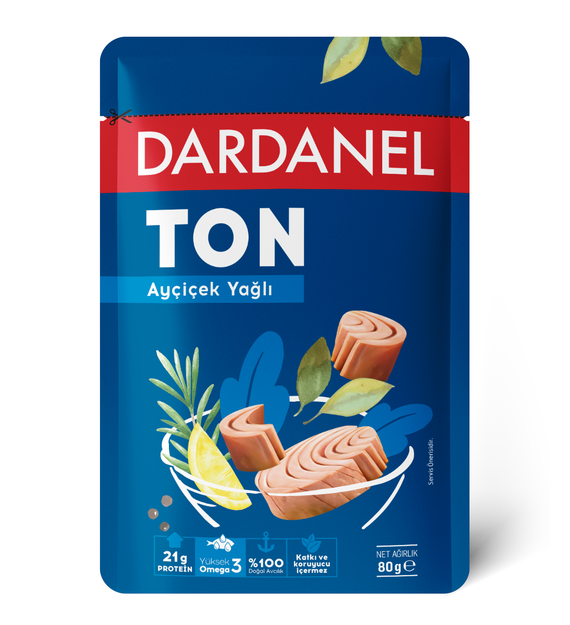 Tonijn in zonnebloemolie - Zakverpakking