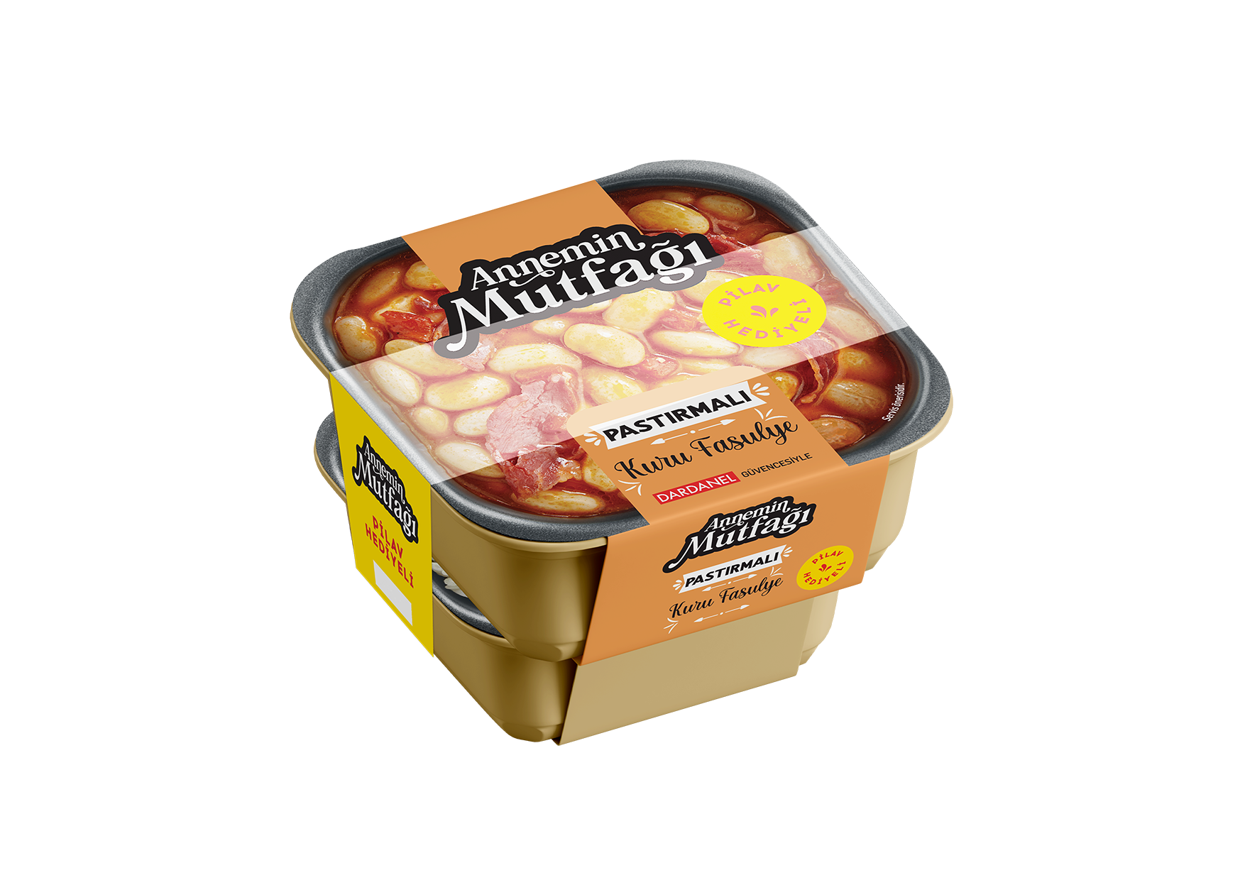 Gedroogde bonen met pastrami en rijstpilaf met orzo (Moeders Keuken)