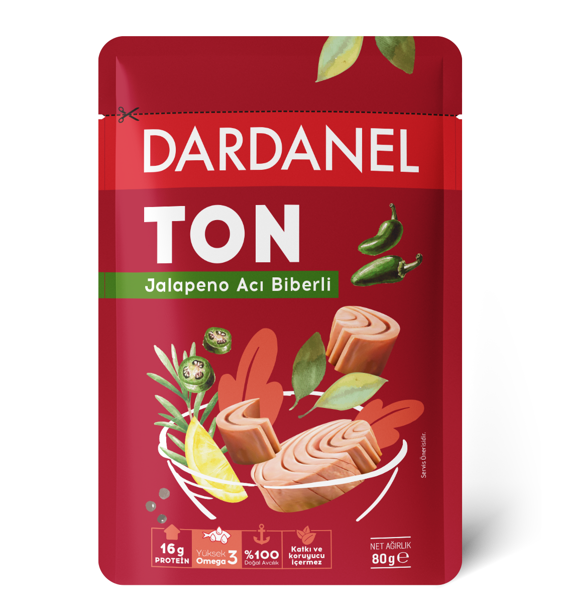 Jalapeno Pittige Peper Tonijn Zakje